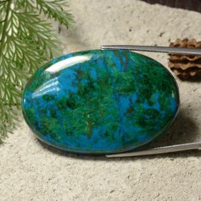 Crisocola Multicolorido Natural 114.71ct, Corte Oval, Opaco