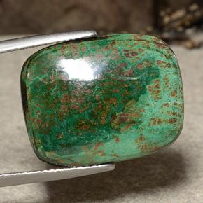 Crisocola Multicolorido Natural 17.99ct, Almofada cortada, Opaco