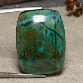 Crisocola Multicolorido Natural 22.82ct, Almofada cortada, Opaco