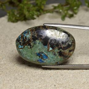 Crisocola Multicolorido Natural 40.10ct, Corte Oval, Opaco