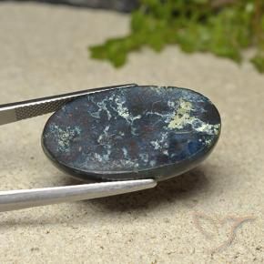 crisocola Multicolorido Natural 30.93ct, oval, Opaco