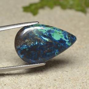 Crisocola Multicolorido Natural 12.02ct, Formato de pêra, Opaco