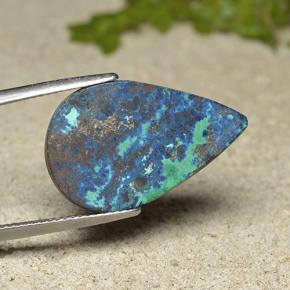 Crisocola Multicolorido Natural 12.02ct, Formato de pêra, Opaco