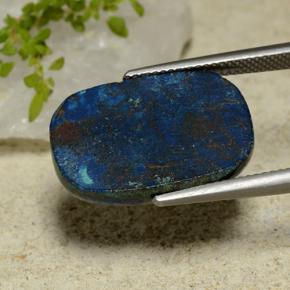 Crisocola Multicolorido Natural 17.41ct, Almofada cortada, Opaco