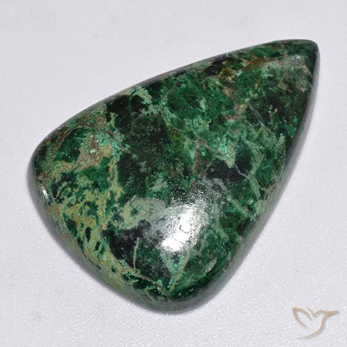 36.77ct Natural Multicolorido crisocola, Formato de pêra, Opaco