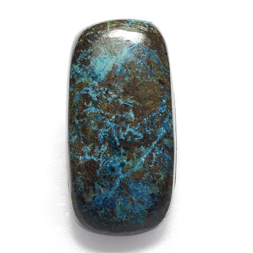 Crisocola multicolorido natural 11,89ct, almofada cortada, opaco