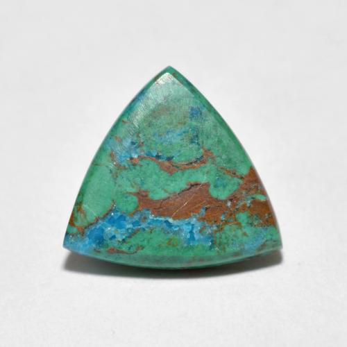 Crisocola multicolorido natural 2,07ct, trillion, opaco