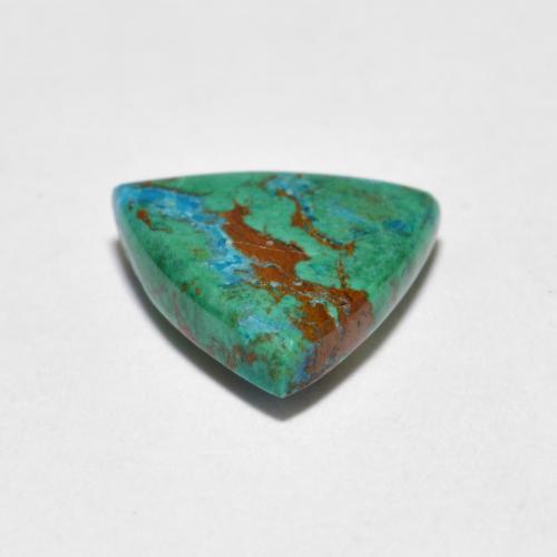 Crisocola multicolorido natural 2,07ct, trillion, opaco