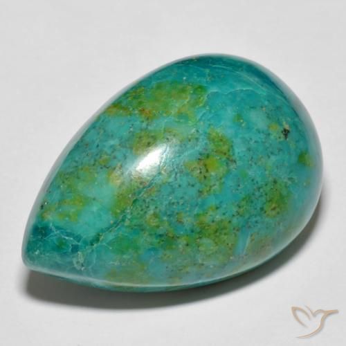 crisocola Multicolorido Natural 36.19ct, Formato de pêra, Opaco