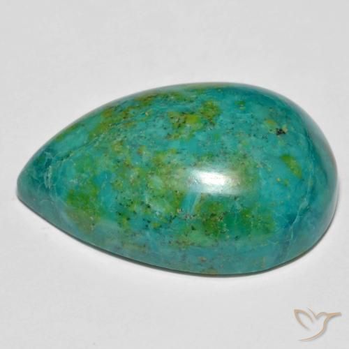 crisocola Multicolorido Natural 36.19ct, Formato de pêra, Opaco