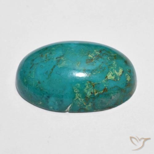 crisocola Azul esverdeado Natural 11.70ct, oval, Opaco