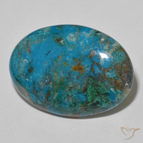 crisocola Multicolorido Natural 45.27ct, oval, Opaco