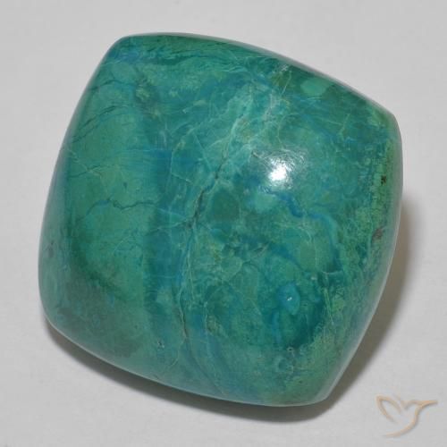 33.70ct Natural Multicolorido crisocola, Almofada, Opaco