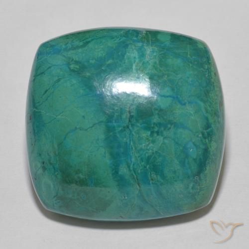 crisocola Multicolorido Natural 33.70ct, Almofada, Opaco