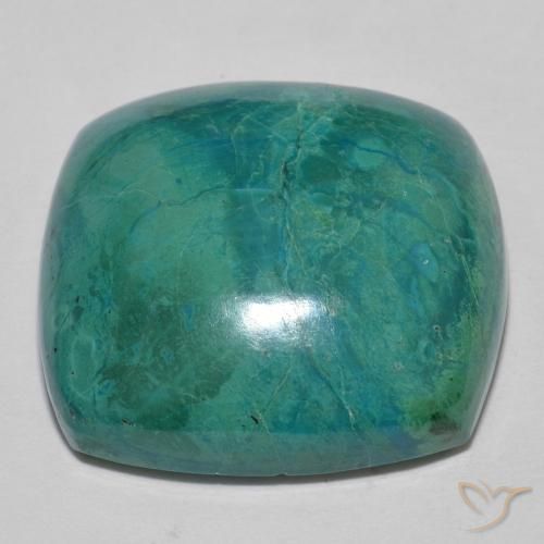 crisocola Multicolorido Natural 33.70ct, Almofada, Opaco