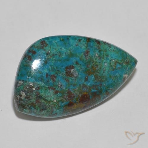 15.75ct Natural Multicolorido crisocola, Chique, Opaco