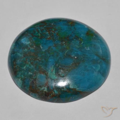 crisocola Multicolorido Natural 44.00ct, Redondo, Opaco