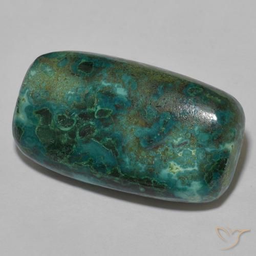 22.39ct Natural Multicolorido crisocola, Almofada, Opaco