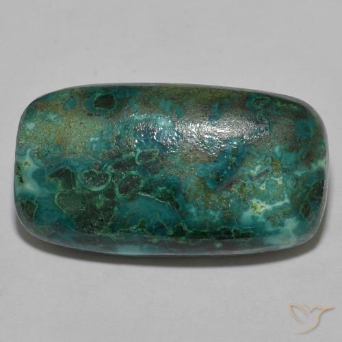 crisocola Multicolorido Natural 22.39ct, Almofada, Opaco