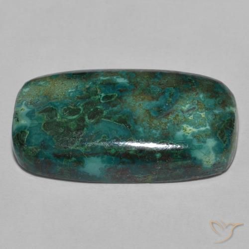 crisocola Multicolorido Natural 22.39ct, Almofada, Opaco
