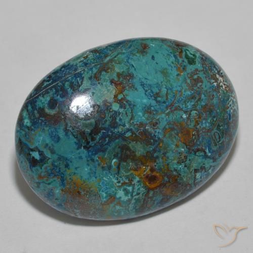 crisocola Multicolorido Natural 31.10ct, oval, Opaco