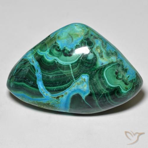 46.53ct Natural Multicolorido crisocola, Chique, Opaco