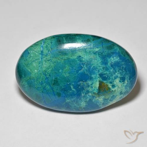 crisocola Multicolorido Natural 50.62ct, oval, Opaco