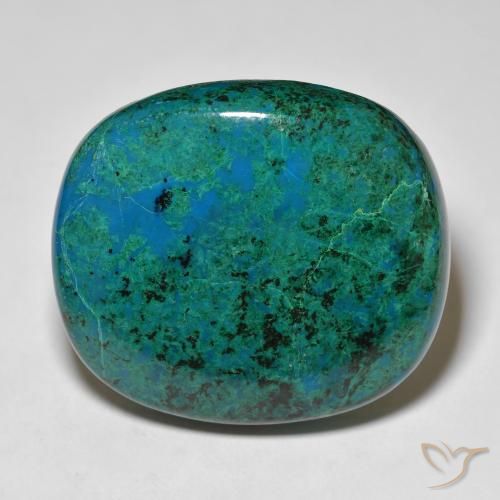 73.85ct Natural Multicolorido crisocola, Almofada, Opaco
