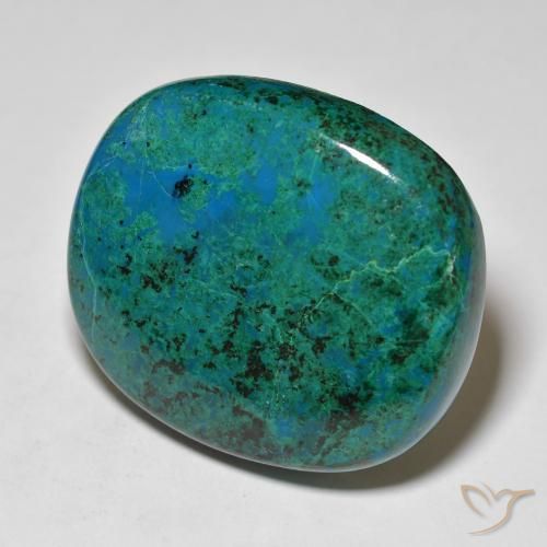 crisocola Multicolorido Natural 73.85ct, Almofada, Opaco