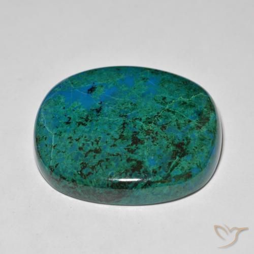 crisocola Multicolorido Natural 73.85ct, Almofada, Opaco