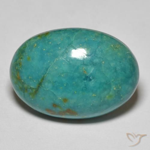 15.65ct Natural Azul esverdeado crisocola, oval, Opaco