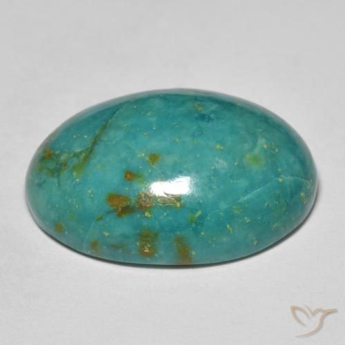 crisocola Azul esverdeado Natural 15.65ct, oval, Opaco