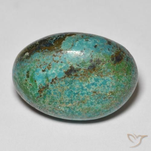 11.12ct Natural Multicolorido crisocola, oval, Opaco
