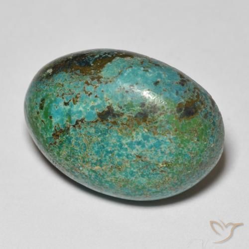 crisocola Multicolorido Natural 11.12ct, oval, Opaco