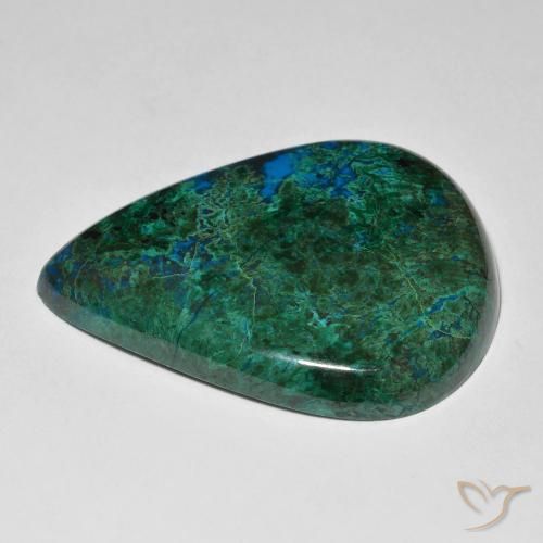 crisocola Multicolorido Natural 57.20ct, Formato de pêra, Opaco