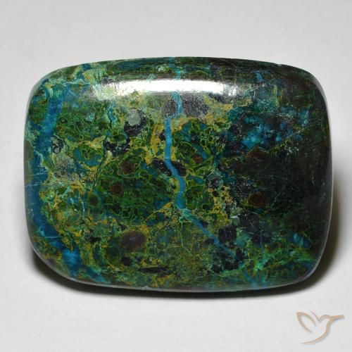 42.48ct Natural Multicolorido crisocola, Almofada, Opaco