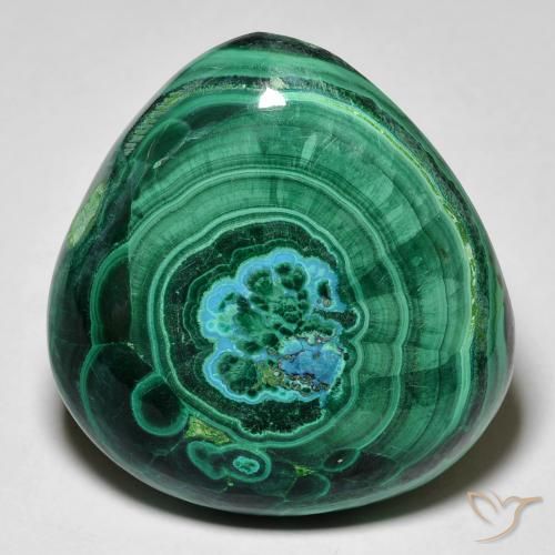 52.80ct Natural Multicolorido crisocola, Formato de pêra, Opaco