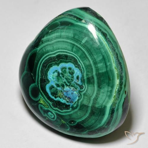 crisocola Multicolorido Natural 52.80ct, Formato de pêra, Opaco