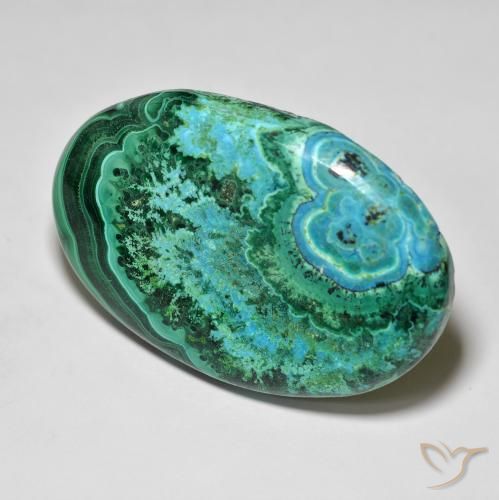 78.15ct Natural Multicolorido crisocola, oval, Opaco