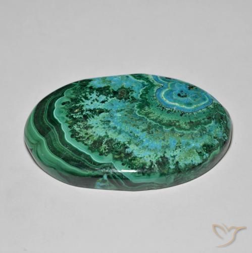 crisocola Multicolorido Natural 78.15ct, oval, Opaco
