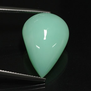 Crisoprásio verde natural 16,75ct, transparente, transparente/translúcido