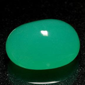 Crisoprásio verde natural 1,69ct, transparente, transparente/translúcido