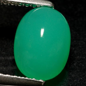 Crisoprásio verde natural 1,69ct, transparente, transparente/translúcido