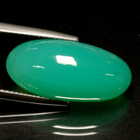 Crisoprásio verde natural 13,72ct, transparente, transparente/translúcido