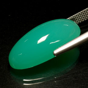 Crisoprásio verde natural 13,72ct, transparente, transparente/translúcido