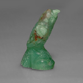 Crisoprásio verde natural 16,80ct, forma extravagante, opaco