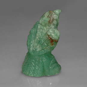 Crisoprásio verde natural 16,80ct, forma extravagante, opaco