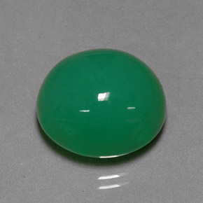 Crisoprásio Verde Natural 12.49ct, Corte Oval, Translúcido