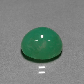 Crisoprásio Verde Natural 4.53ct, Corte Oval, Translúcido