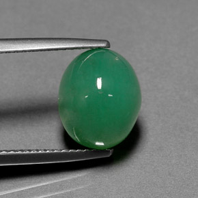 Crisoprásio Verde Natural 4.53ct, Corte Oval, Translúcido